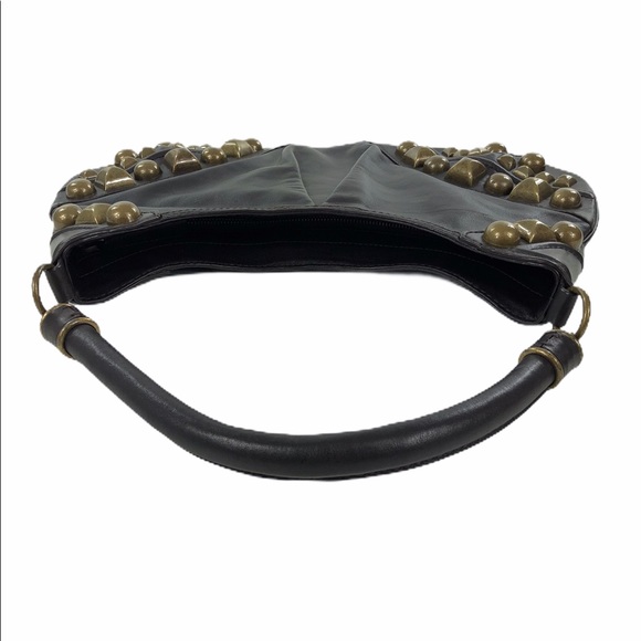 Burberry Alverton Leather Studded Hobo Bag NWT - Picture 7 of 8